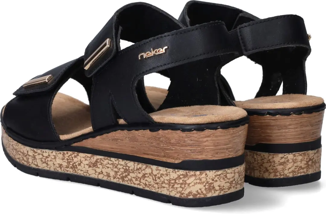 Rieker Dames Sandalen 63781-42 - Zwart - afbeelding 6 van 6