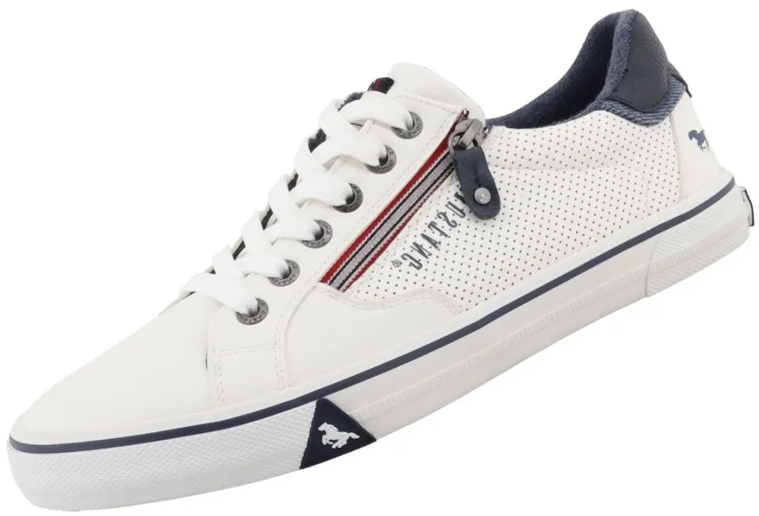Mustang herentrainers wit