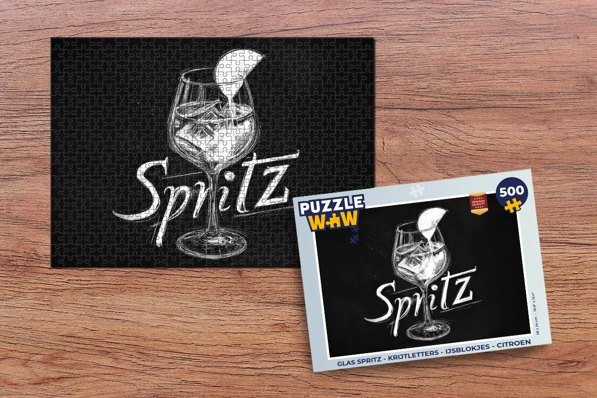 PuzzleWow Glas Spritz Legpuzzel 500 Stuks - MPN 8721406857075