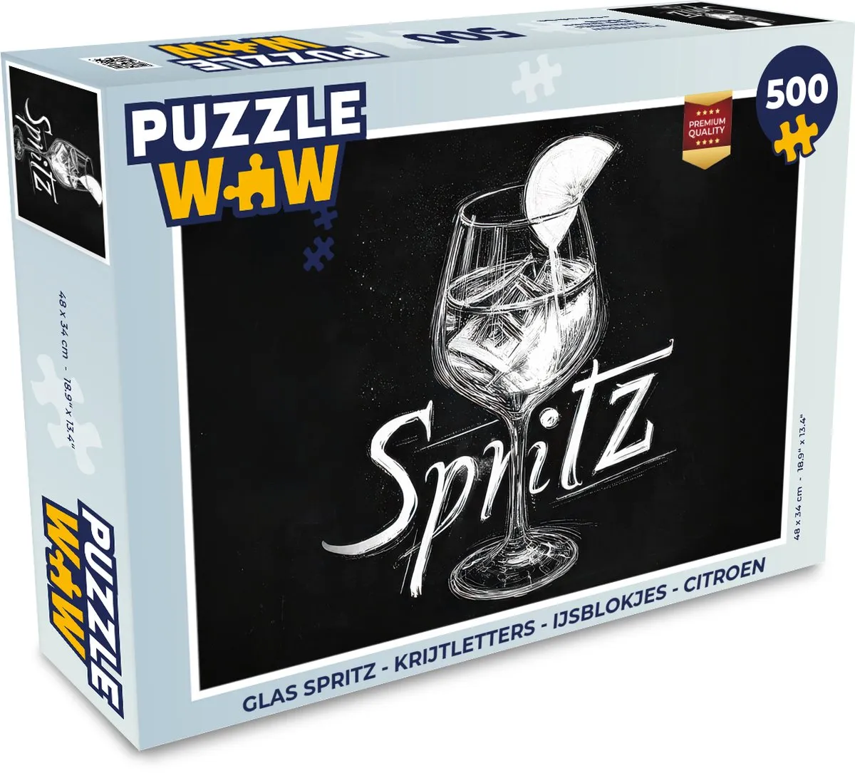 PuzzleWow Glas Spritz Legpuzzel 500 Stuks