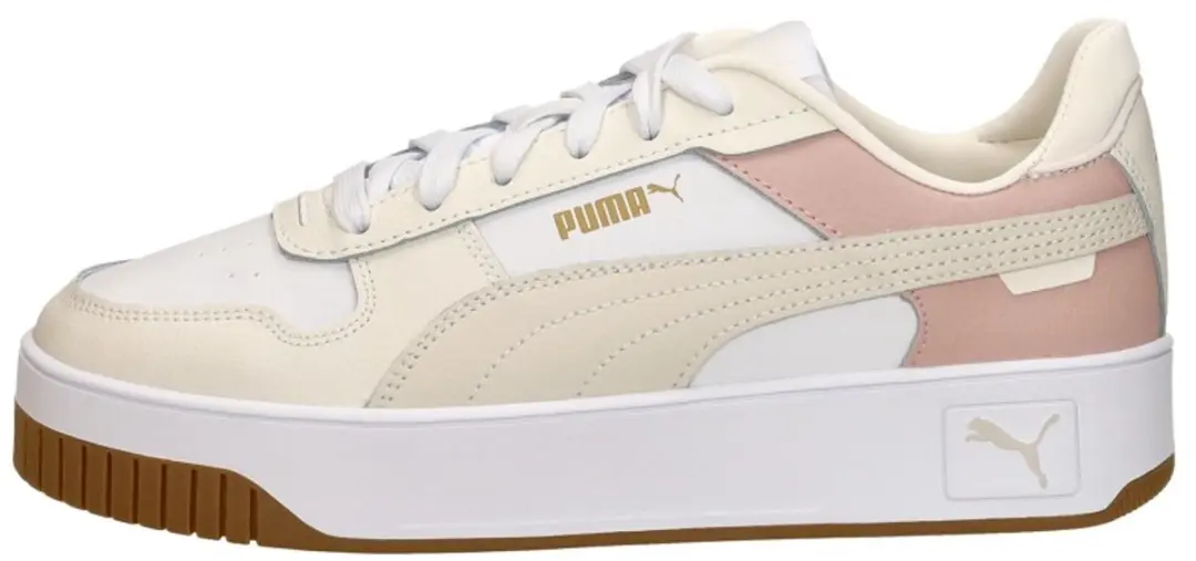 PUMA Carina Street Dames Sneakers - PUMA White-Alpine Snow-Frosted Ivory - afbeelding 2 van 6