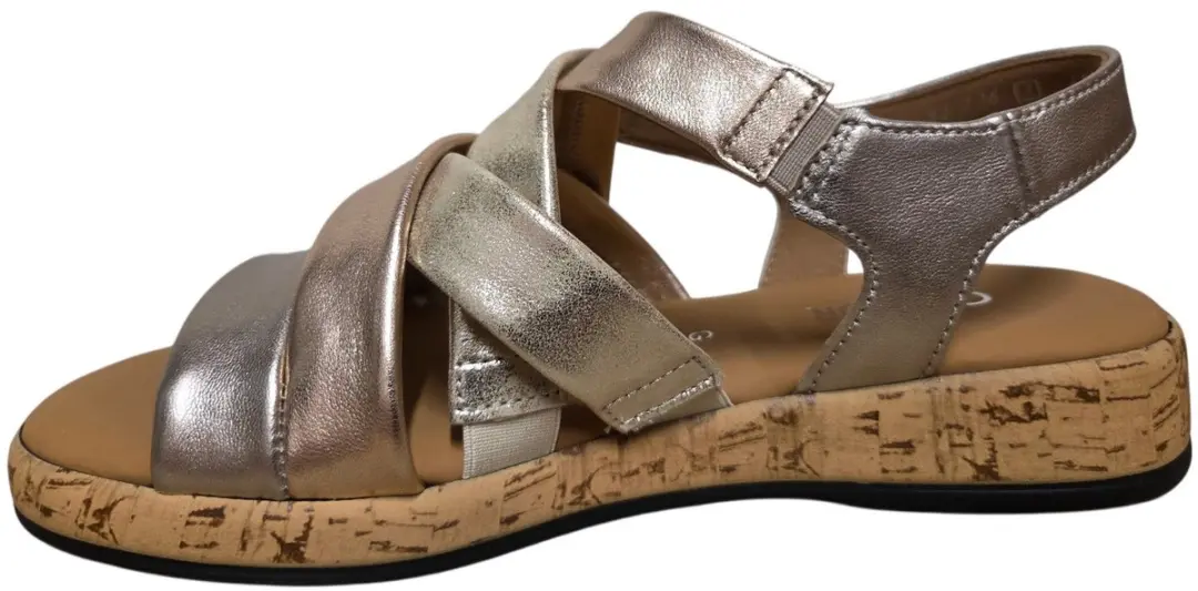 Gabor 82.736.82 Sandalen - 40 - Zilver/Brons