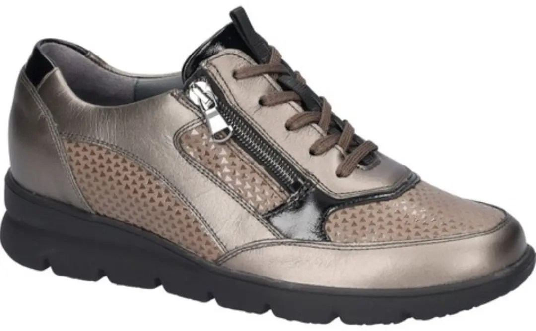 Waldlaufer Dames Veterschoen H Bruni Brons Combi 902001-308-543