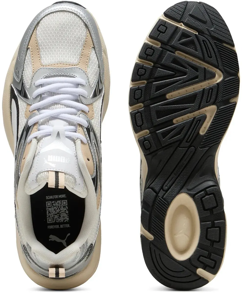 PUMA Milenio Tech Sneakers 37.5 - Wit/Zwart/Zilver/Beige - afbeelding 6 van 6