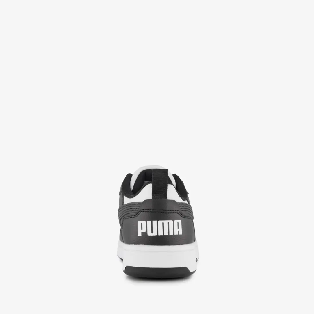 PUMA Rebound v6 Low Unisex Sneakers 106803 - Wit/Zwart/Wit - afbeelding 6 van 6