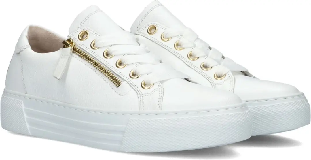 Gabor 465 Sneakers Dames - Leer - Wit - afbeelding 4 van 6