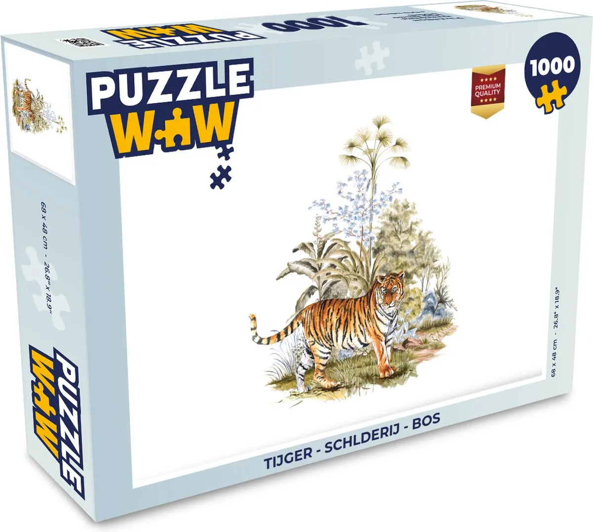 PuzzleWow Tijger Bos Legpuzzel 1000 Stuks