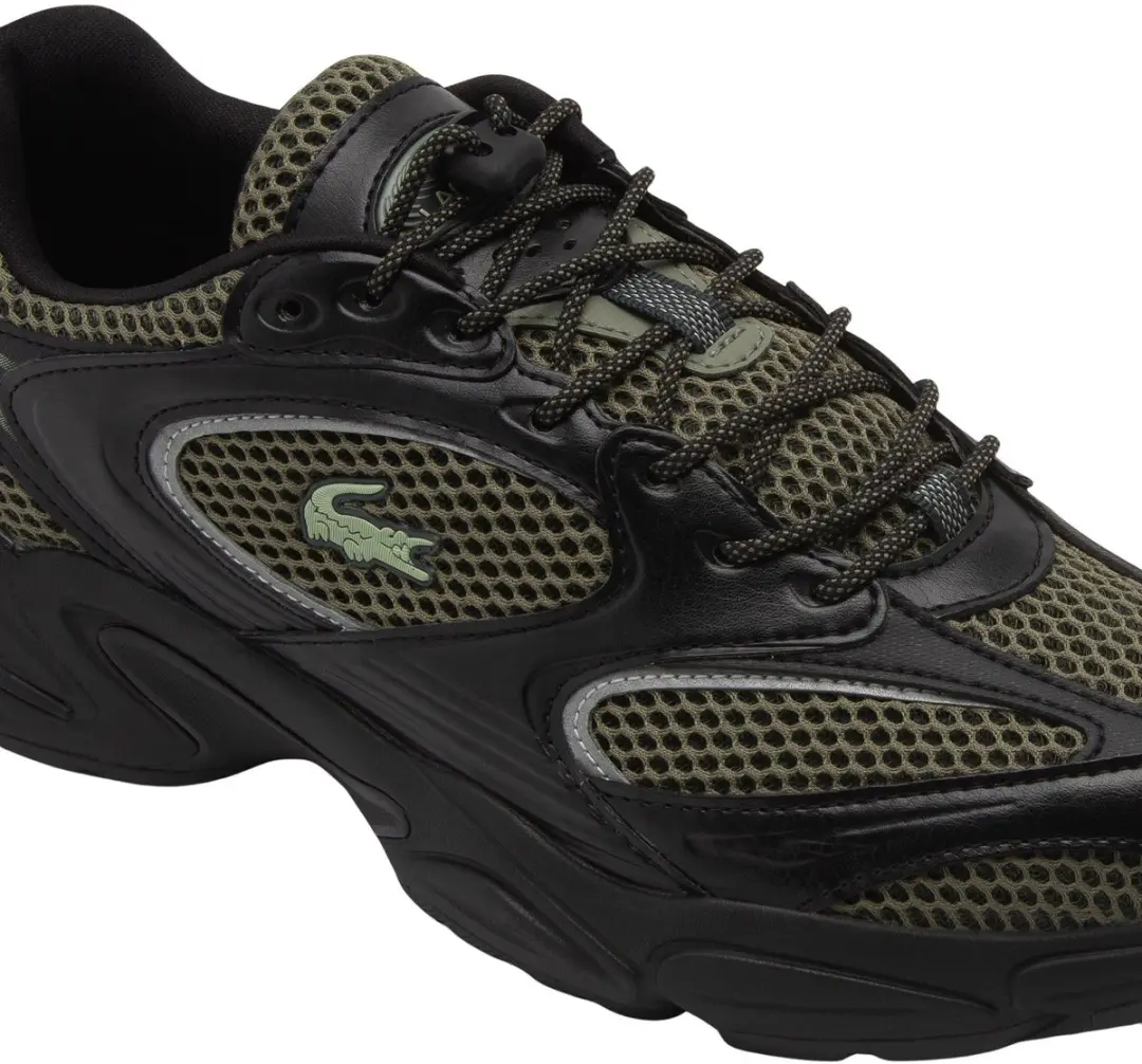Lacoste Storm 96 2K Sneakers - Heren 44 - Zwart/Lichtgroen - afbeelding 2 van 6