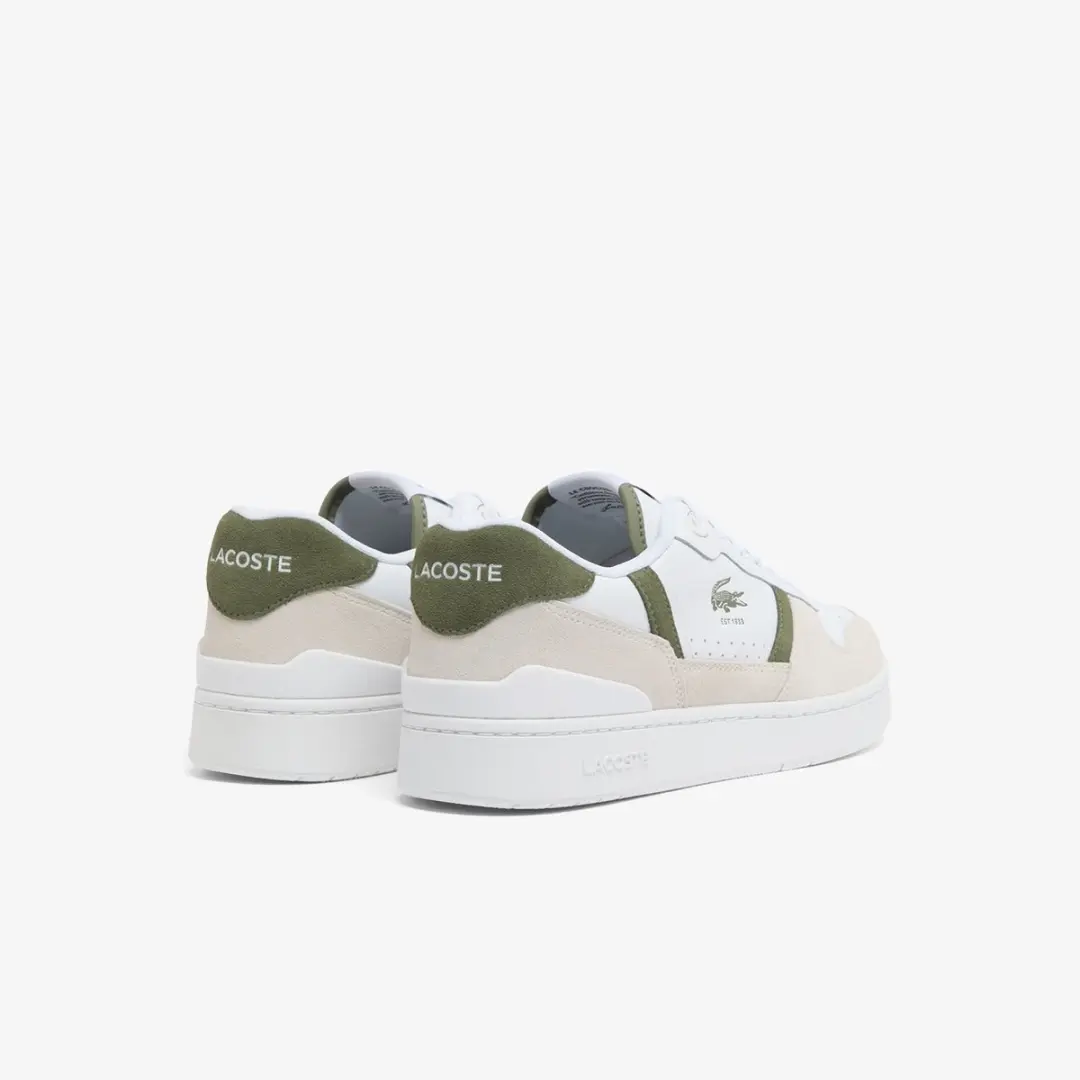 Lacoste T-CLIP SET 126 7 SMA WHT/KHK Heren Sneakers - Wit/Khaki - afbeelding 5 van 6