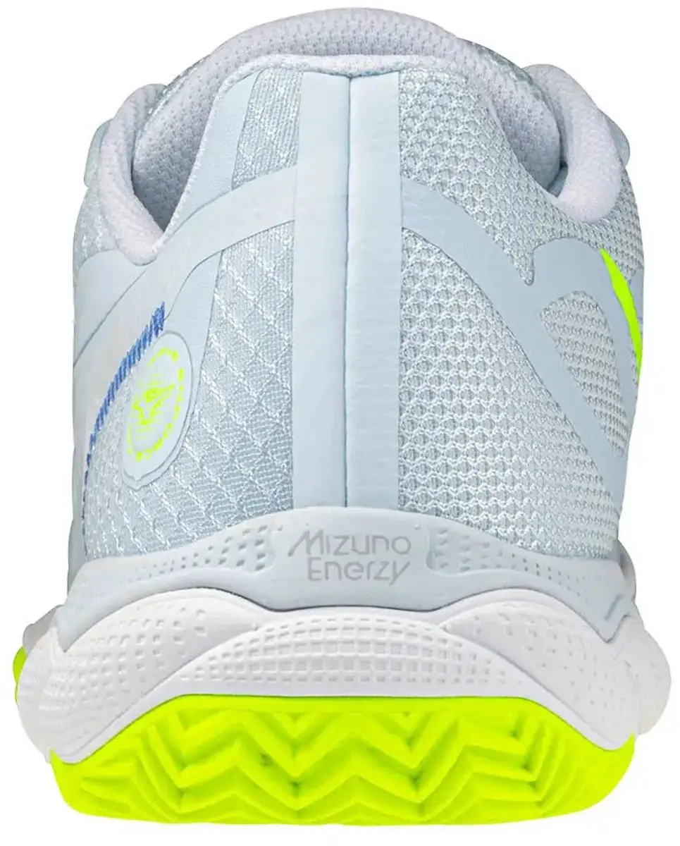 Mizuno Wave Enforce Court CC Tennisschoenen Dames - Blauw Geel - afbeelding 4 van 6