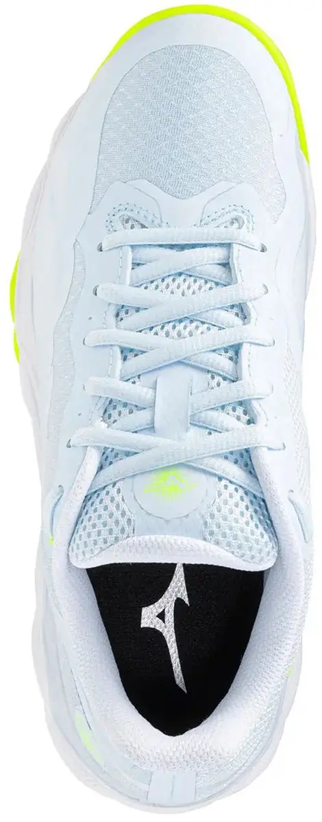 Mizuno Wave Enforce Court CC Tennisschoenen Dames - Blauw Geel - afbeelding 2 van 6