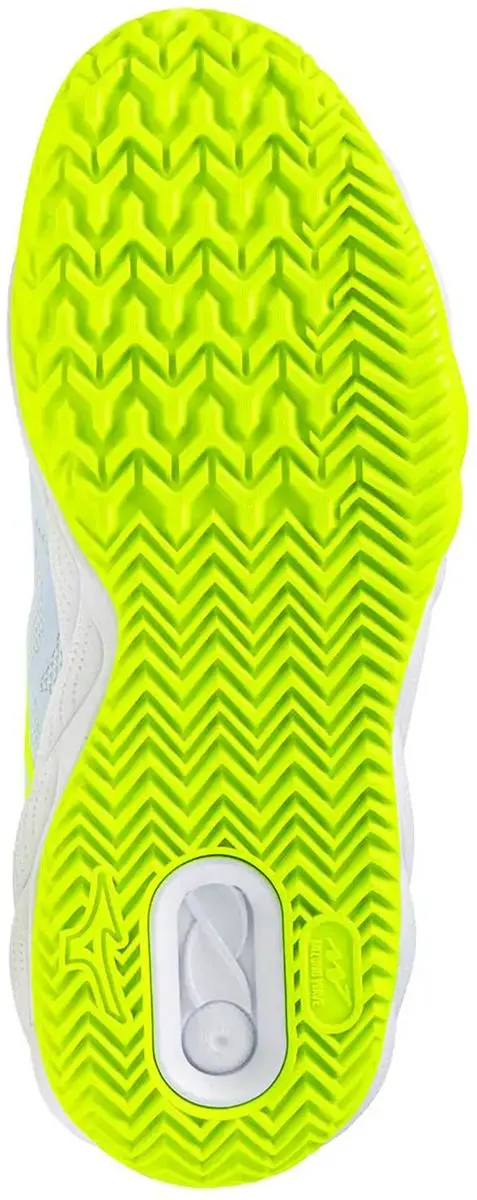 Mizuno Wave Enforce Court CC Tennisschoenen Dames - Blauw Geel - afbeelding 5 van 6