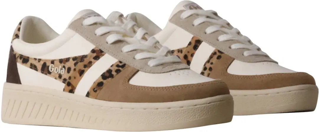 Gola Grandslam Safari Quadrant Leren Sneakers - Wit