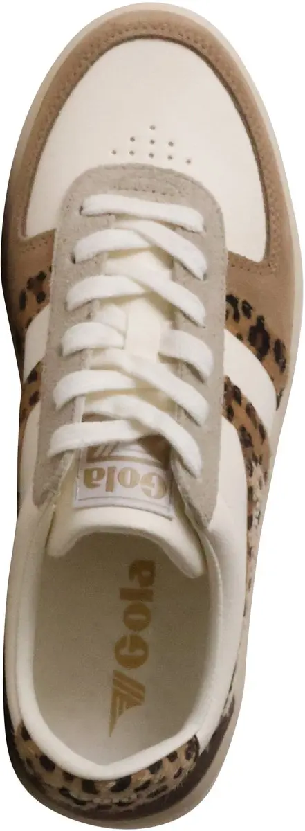Gola Grandslam Safari Quadrant Leren Sneakers - Wit