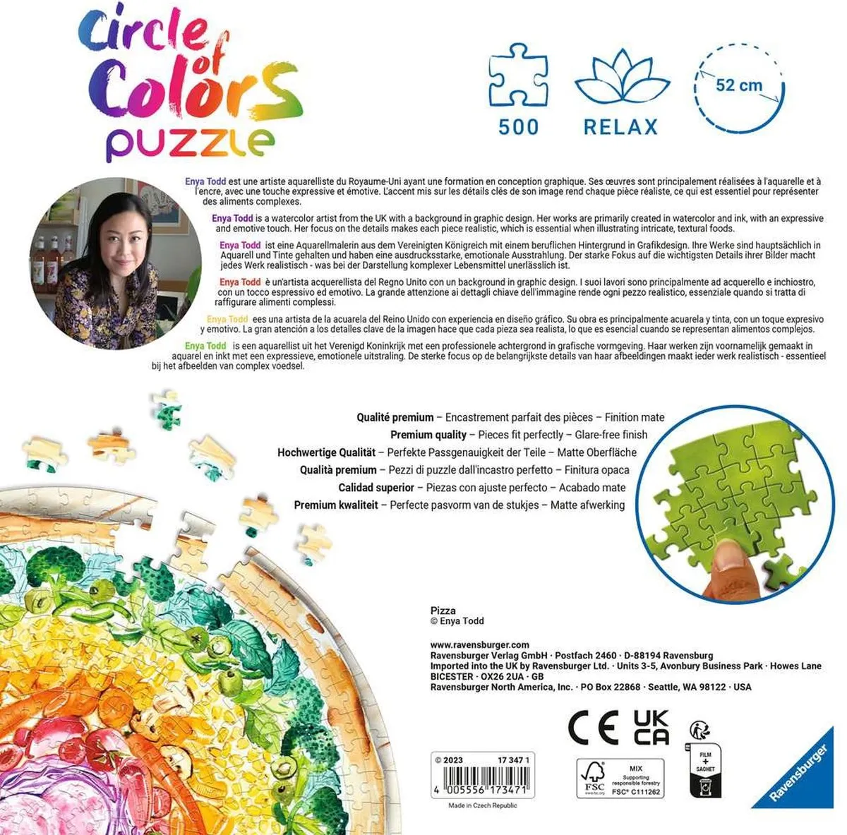 Ravensburger Pizza Legpuzzel 500 Stuks - Multicolor