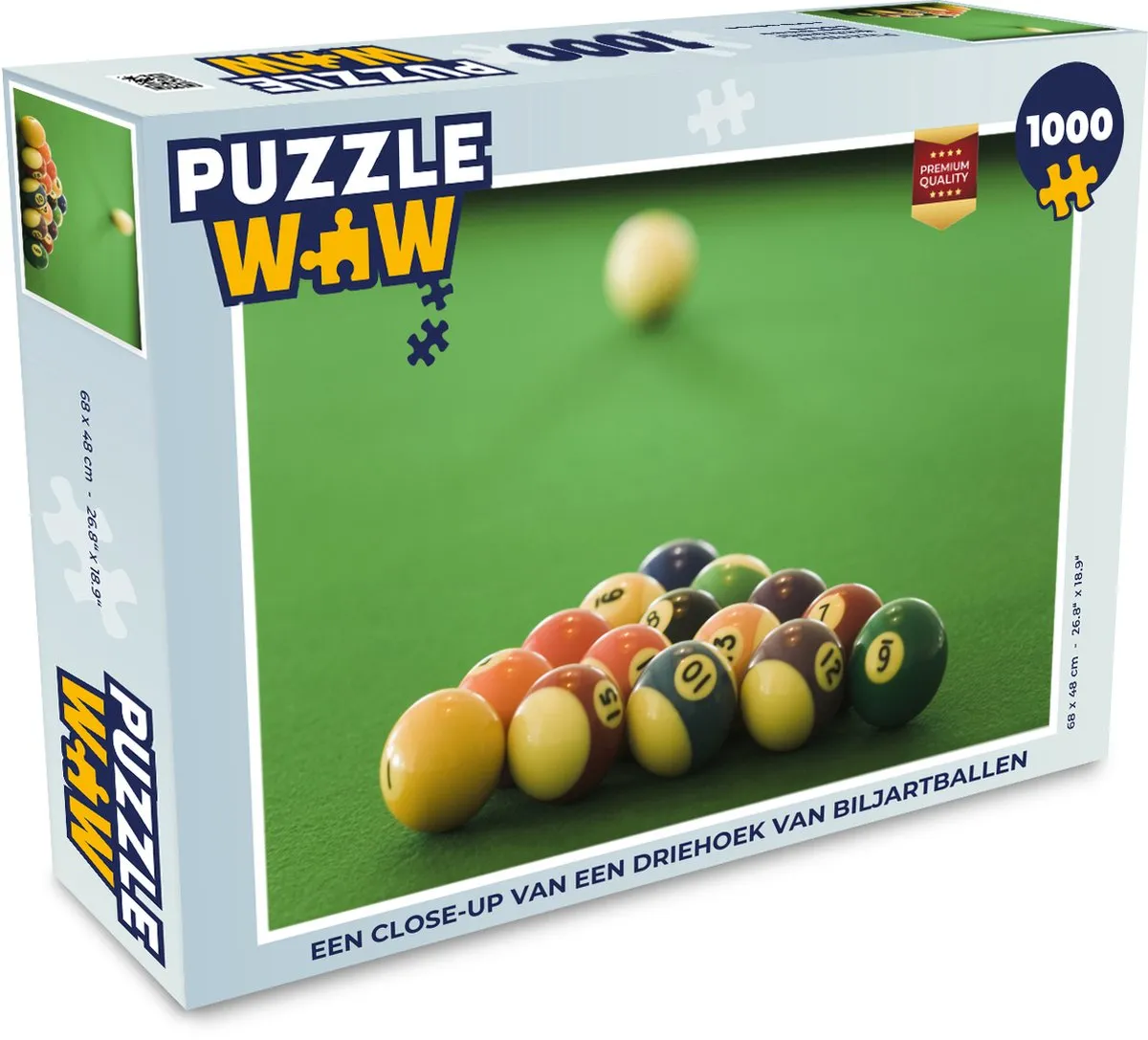 PuzzleWow Legpuzzel 1000 Stuks - Multicolor