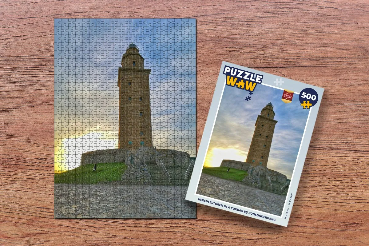 PuzzleWow Herculestoren Legpuzzel 500 Stuks - Multicolor