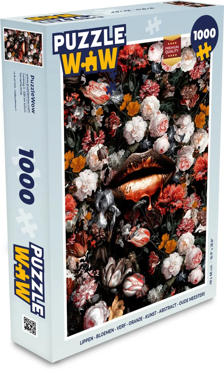 PuzzleWow Bloemen Legpuzzel 1000 Stuks - Multicolor