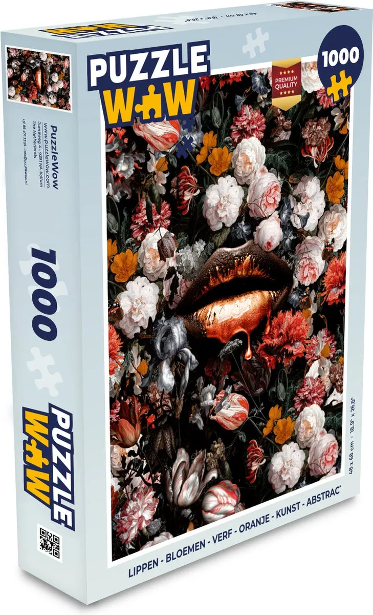 PuzzleWow Bloemen Legpuzzel 1000 Stuks - Multicolor