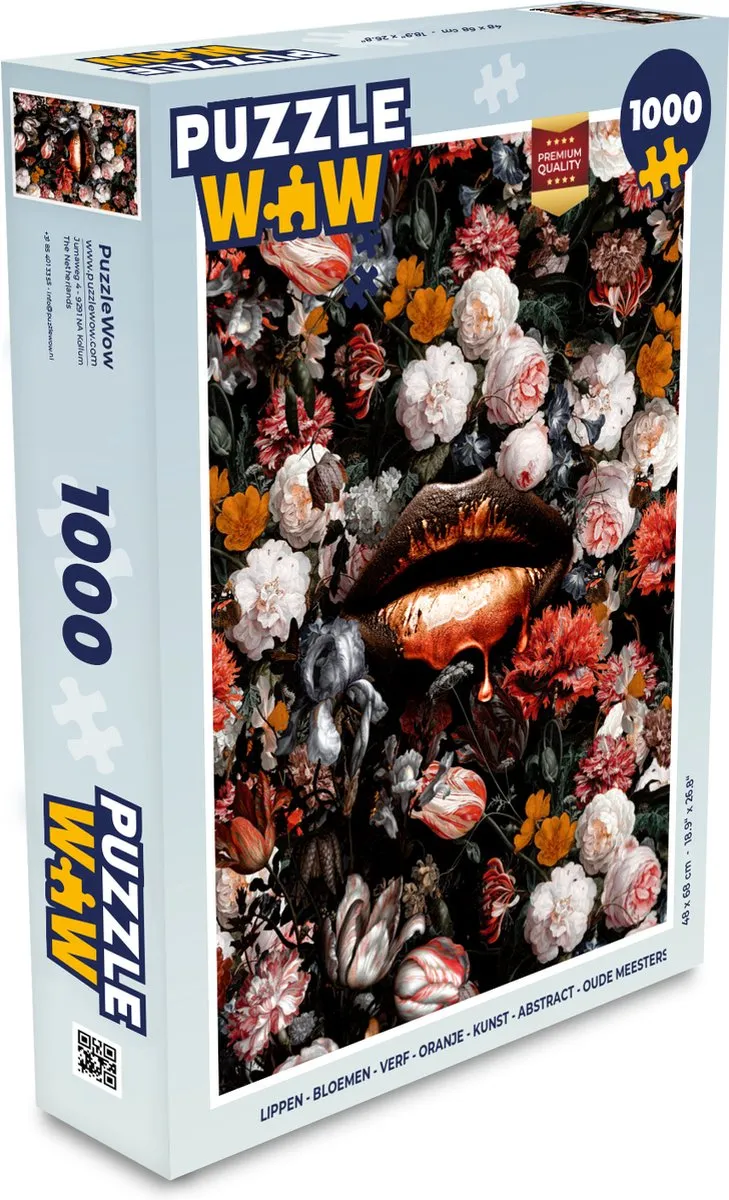 PuzzleWow Bloemen Legpuzzel 1000 Stuks - Multicolor