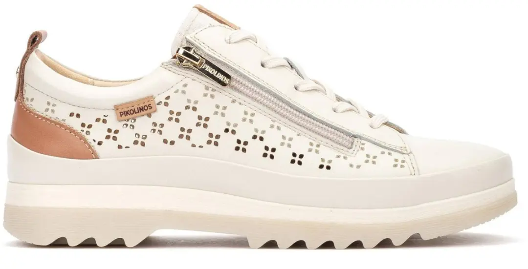 Pikolinos Off-white Vigo leren sportschoenen