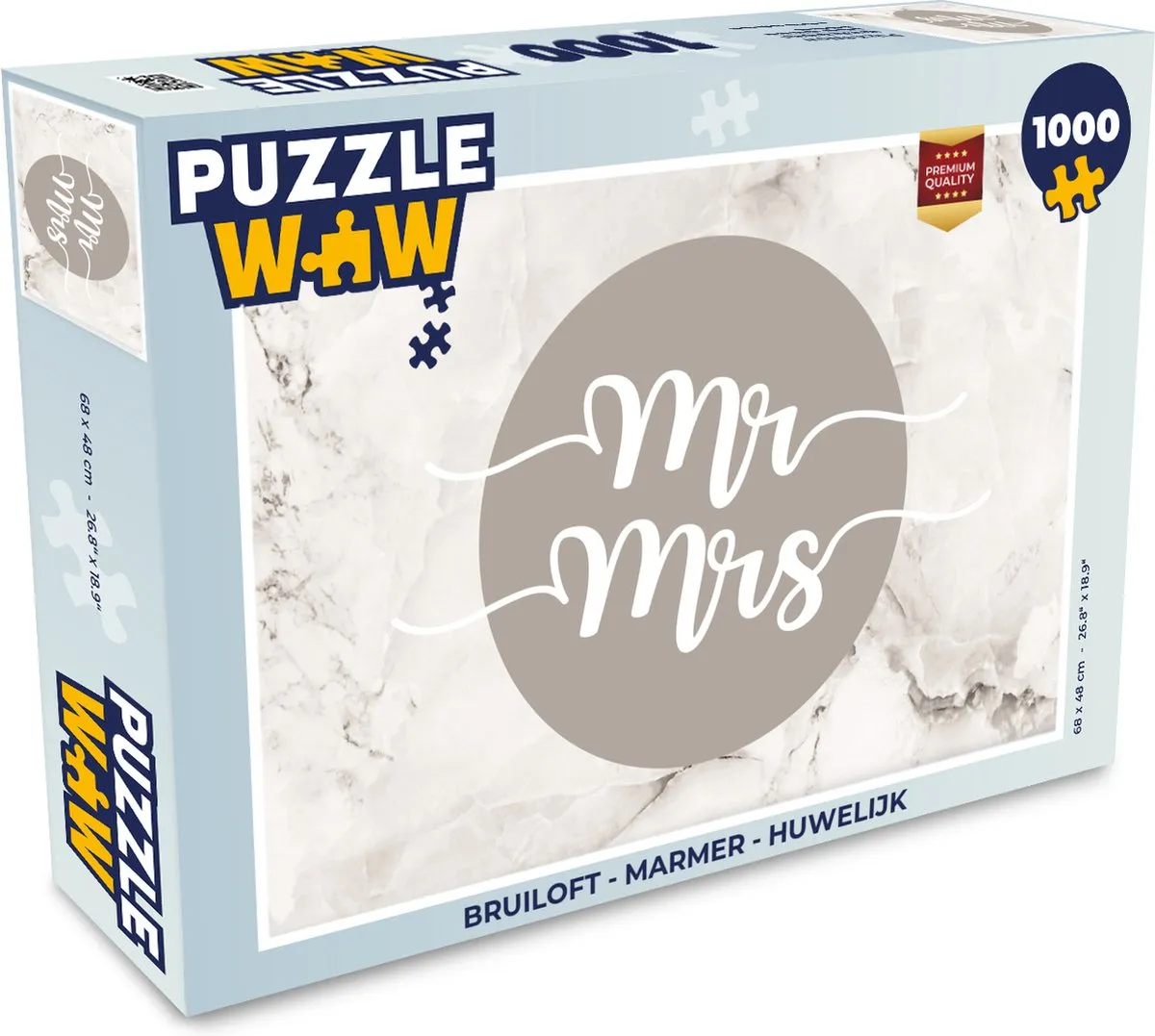 PuzzleWow Mr & Mrs Legpuzzel 1000 Stuks