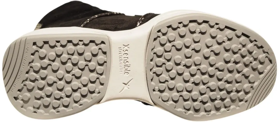 Xsensible SWX31 Dames Veterboots - Suède Zwart