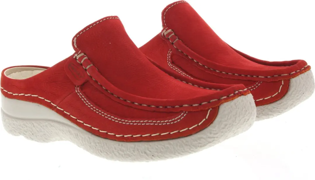 Wolky Roll Slide Slippers Rood - Maat 40