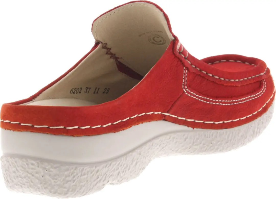 Wolky Roll Slide Slippers Rood - Maat 40
