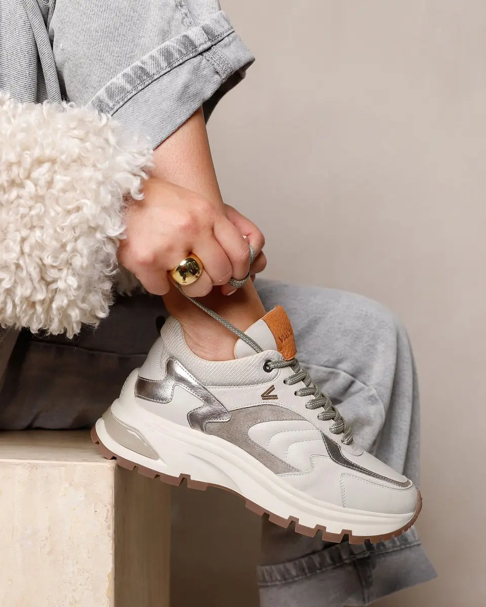 VIA VAI Liz Leighton Sneakers Dames - Beige - afbeelding 6 van 6