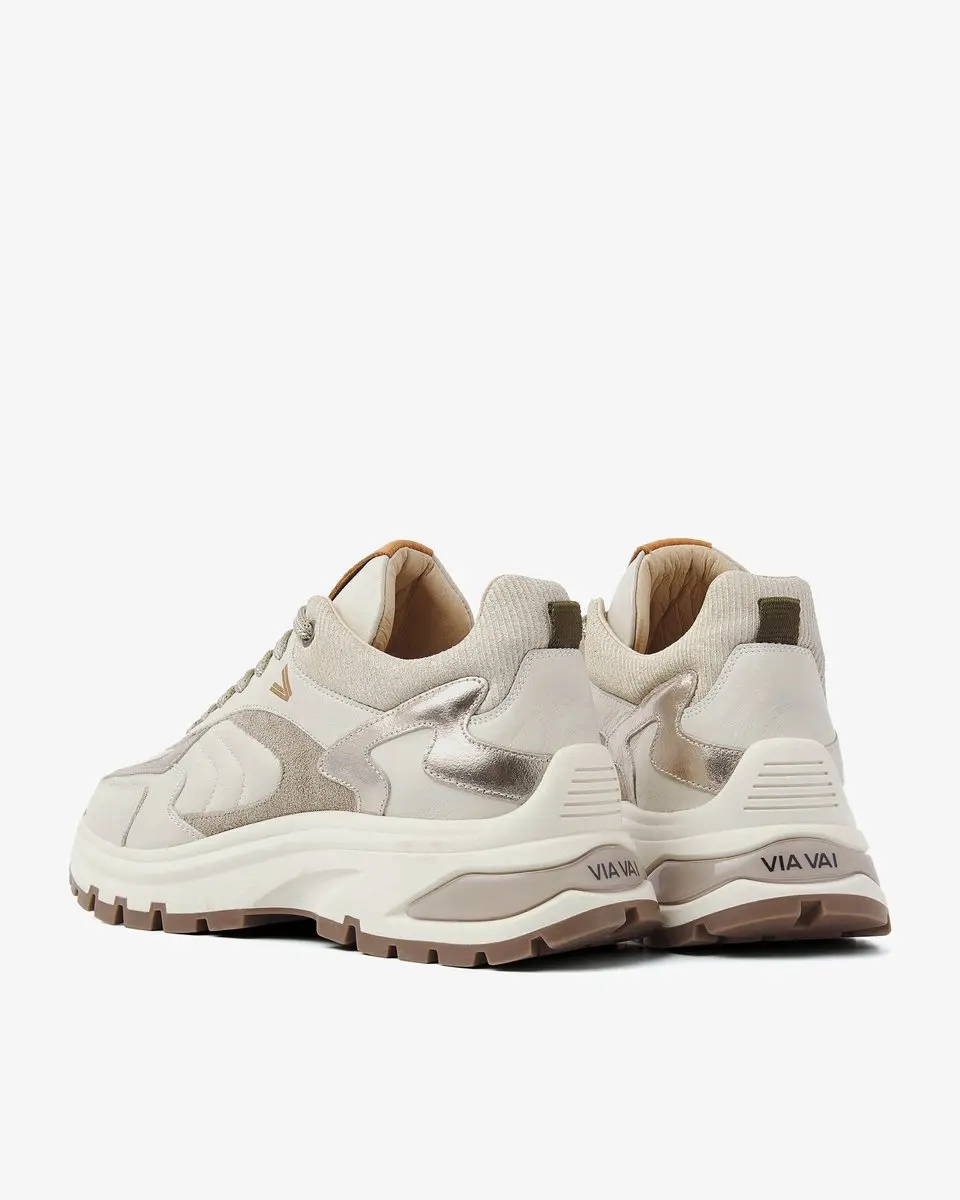 VIA VAI Liz Leighton Sneakers Dames - Beige - afbeelding 4 van 6