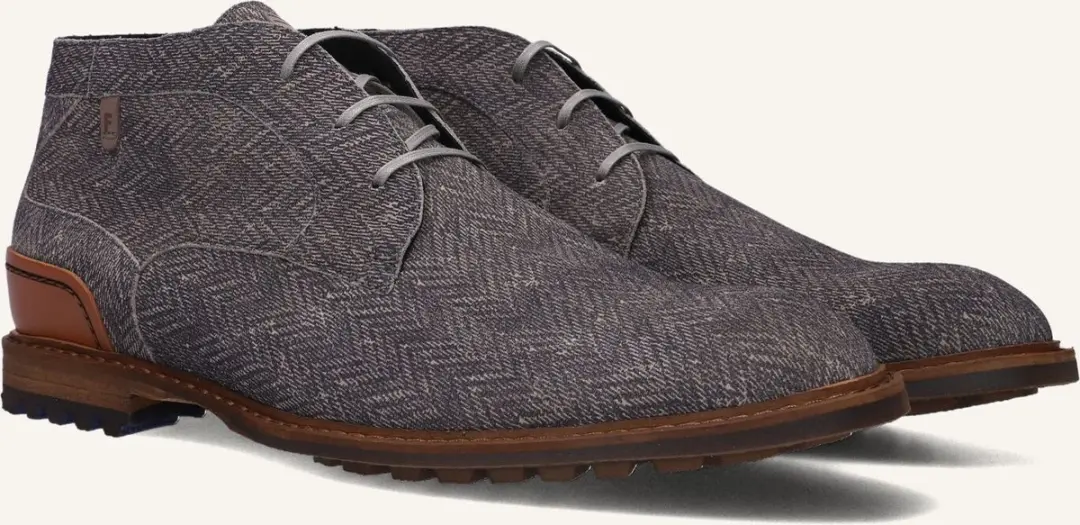 Floris van Bommel Sfm-50159 Crepi Veterschoenen - Grijs - Maat 46