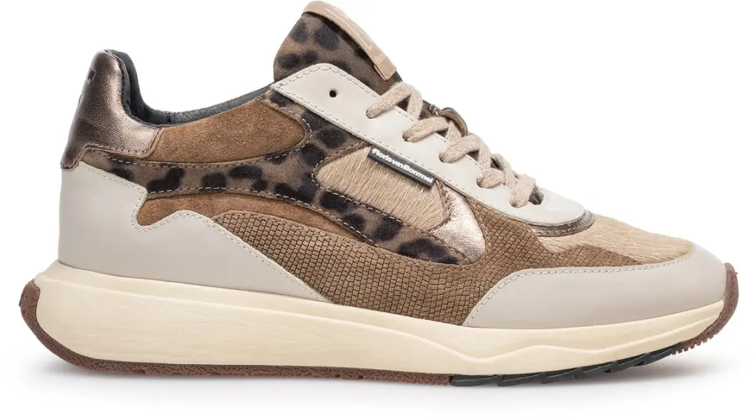 Floris van Bommel Suvi Sneakers Sfw-10159 - Leer - Beige - Maat 41
