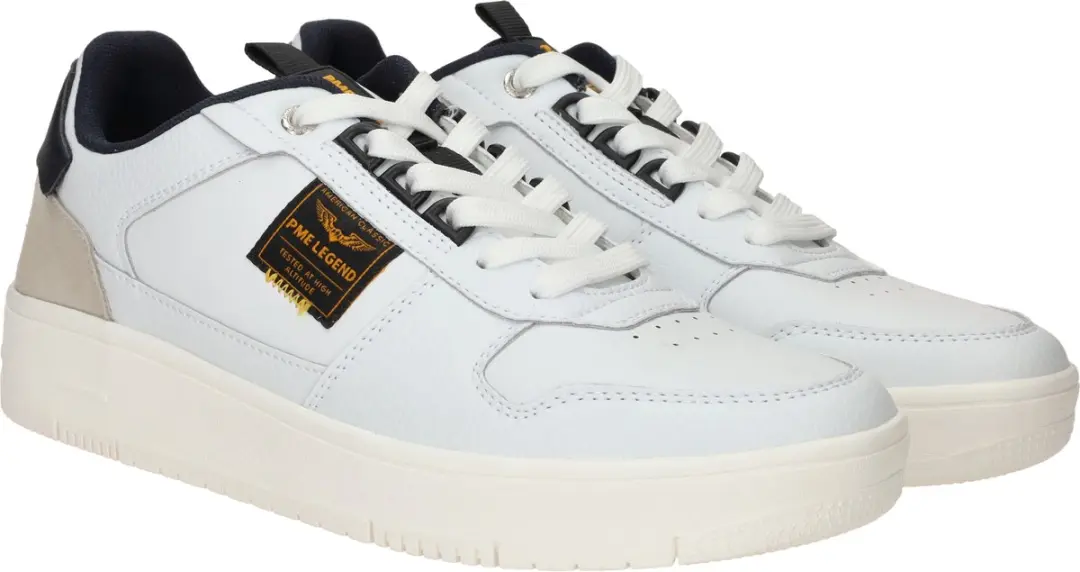 PME Legend Gobbler Heren Sneakers - Wit/Navy - Maat 42