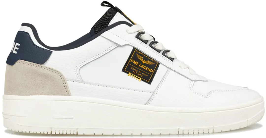 PME Legend Gobbler Heren Sneakers - Wit/Navy - Maat 42