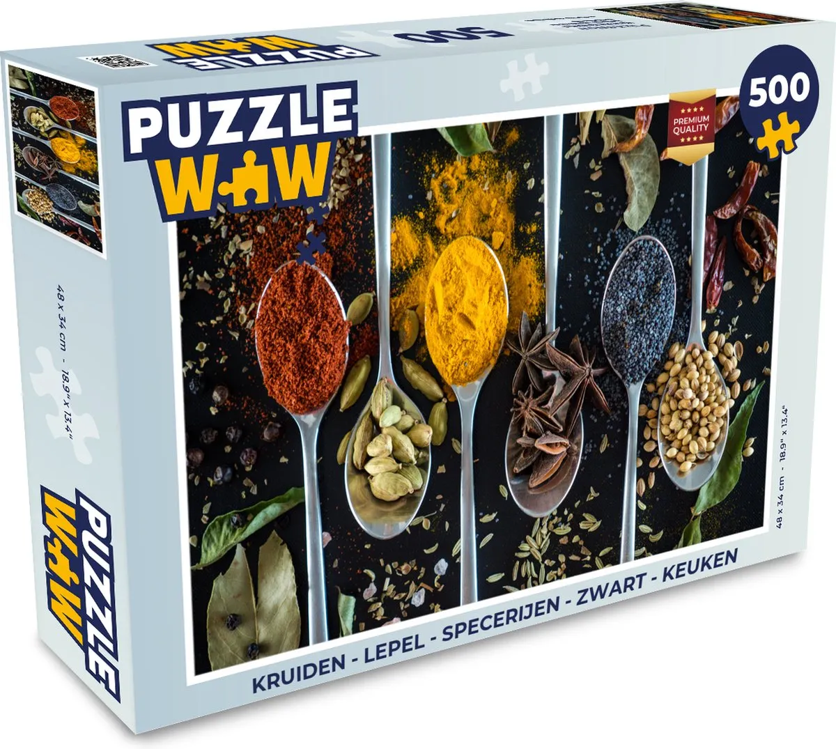PuzzleWow Kruiden Lepel Specerijen Puzzel 500 Stuks