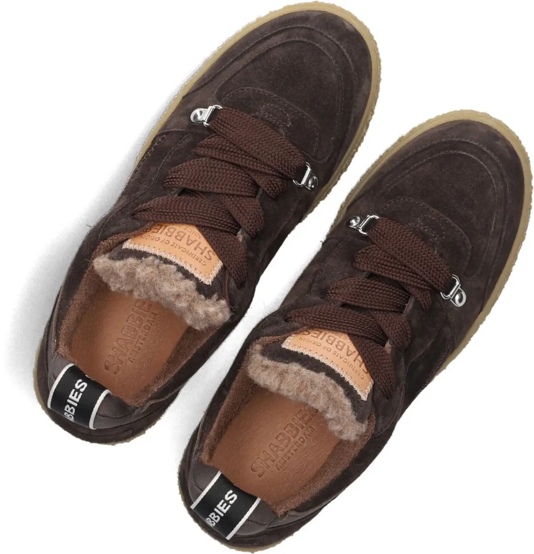 Shabbies Chewy Unna Sneakers Bruin - Maat 37