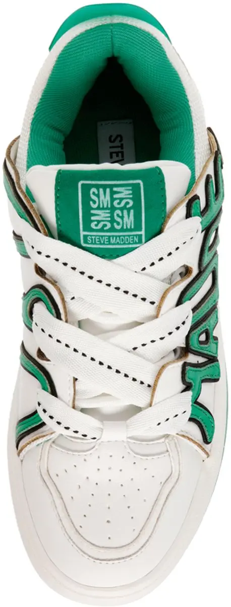 Steve Madden Retro Lite Damestrainers 37 - Wit/Emerald