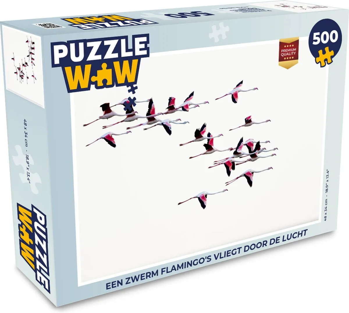 PuzzleWow Flamingo's Legpuzzel 500 Stuks