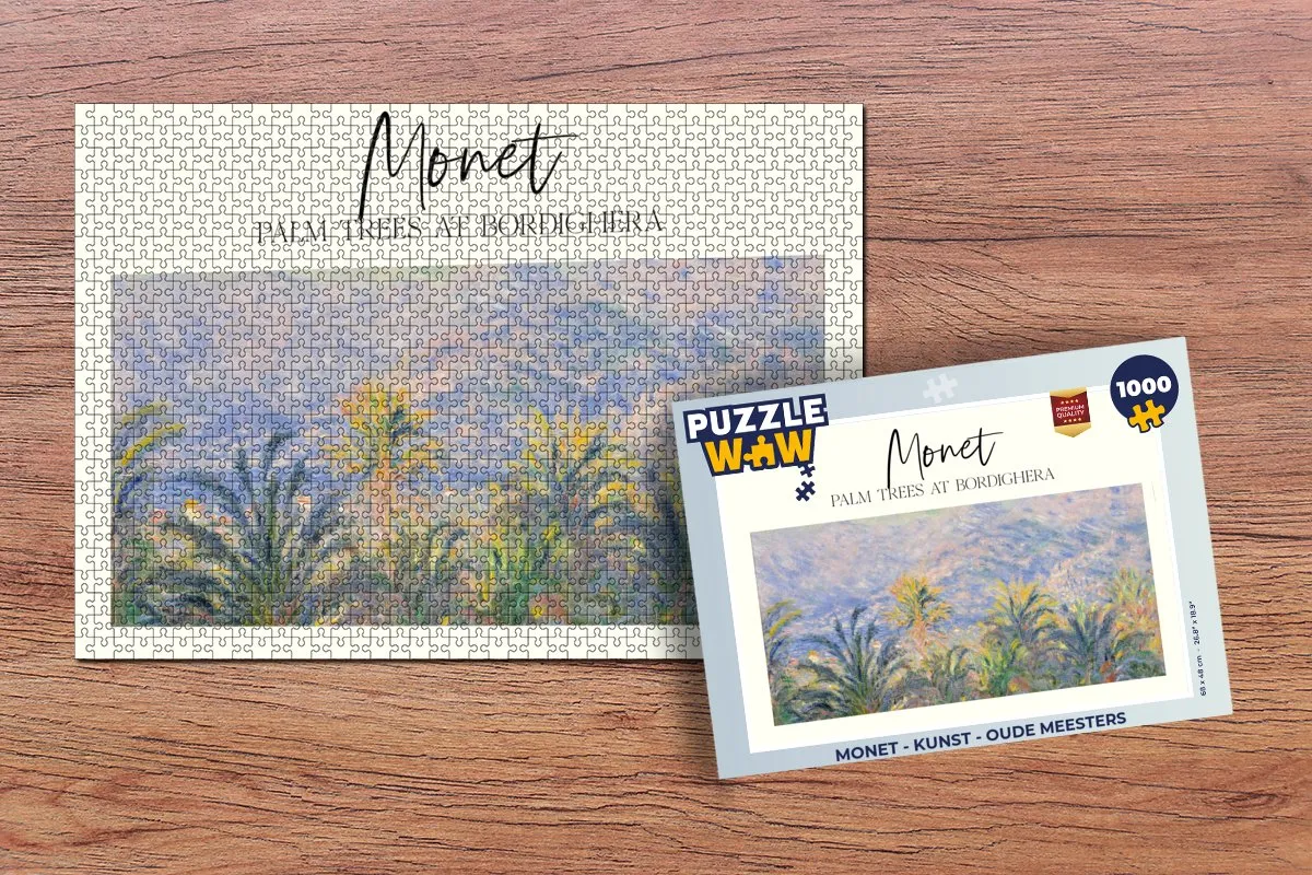 PuzzleWow Monet Oude Meesters Legpuzzel 1000 Stuks - Multicolor