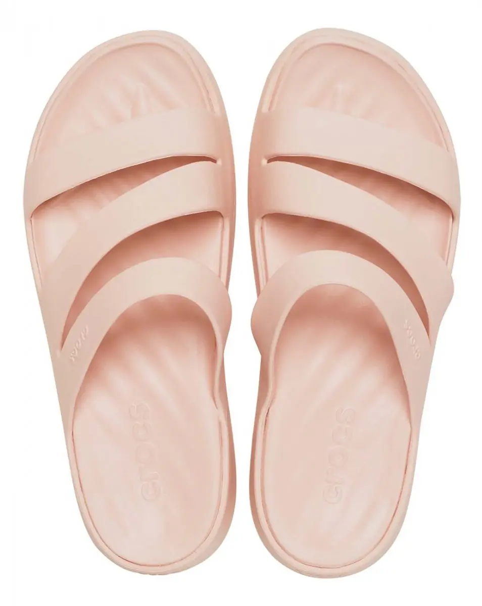 Crocs Getaway Strappy Slippers Quartz - Roze - Maat 38/39