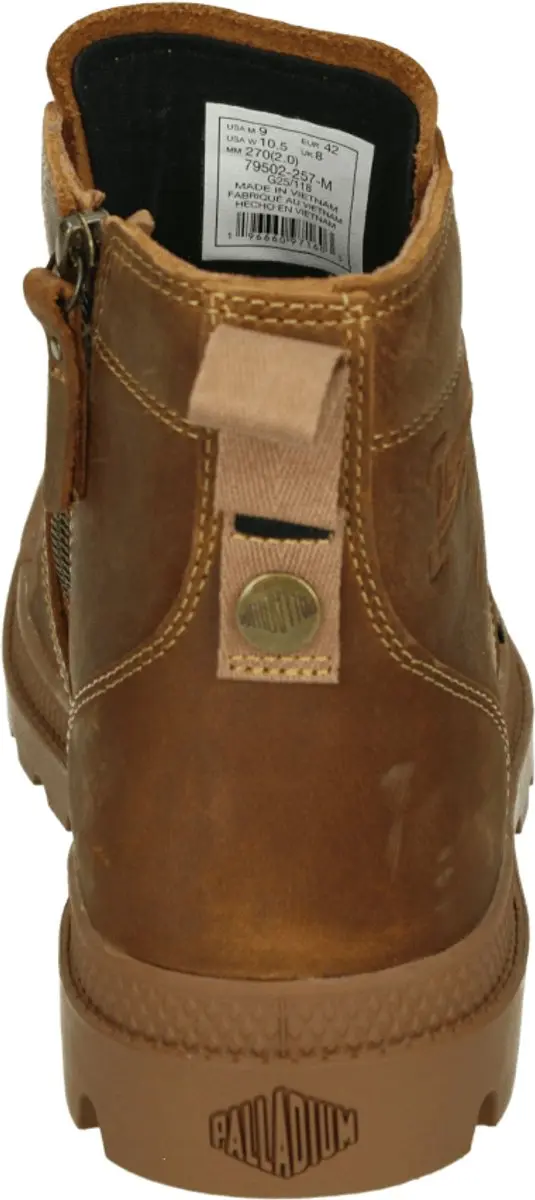 Palladium Pampa Zip LTH Legacy Herensneakers - Cognac - Maat 41