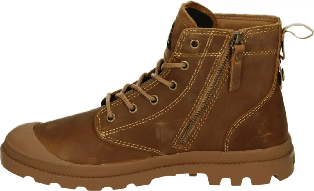 Palladium Pampa Zip LTH Legacy Herensneakers - Cognac - Maat 41