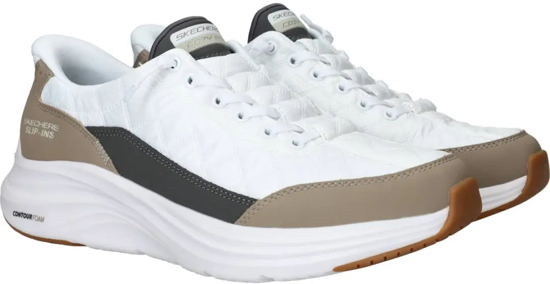 Skechers CONTOUR FOAM Cozy Fit Heren Instappers 321223 - Wit - afbeelding 4 van 6