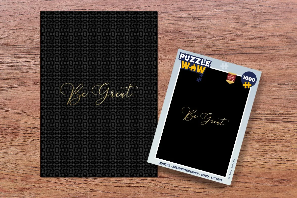 PuzzleWow Quotes Zelfvertrouwen Legpuzzel 1000 Stuks - Multicolor