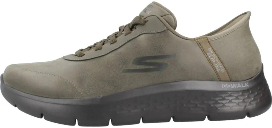 Skechers Go Walk Flex Hands Free Slip-In Sneakers - Maat 45 - Kaki