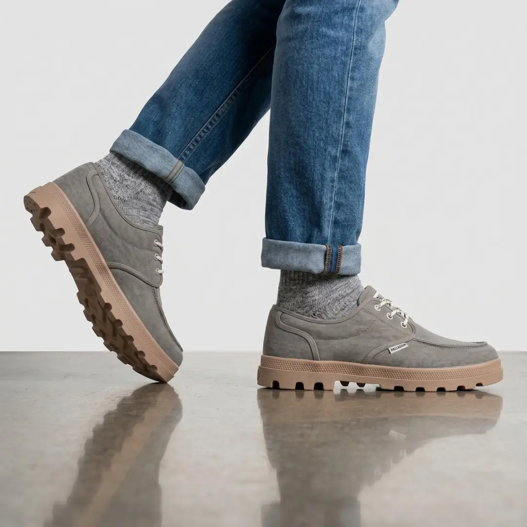 Palladium Heren Dunelite Moc Cush Sneaker - Dusky Green - afbeelding 4 van 6