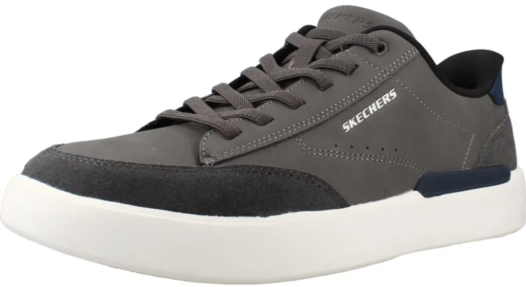 Skechers Slip-ins Radical Sneakers - Heren 44 - Donkergrijs/Darkblauw/Wit