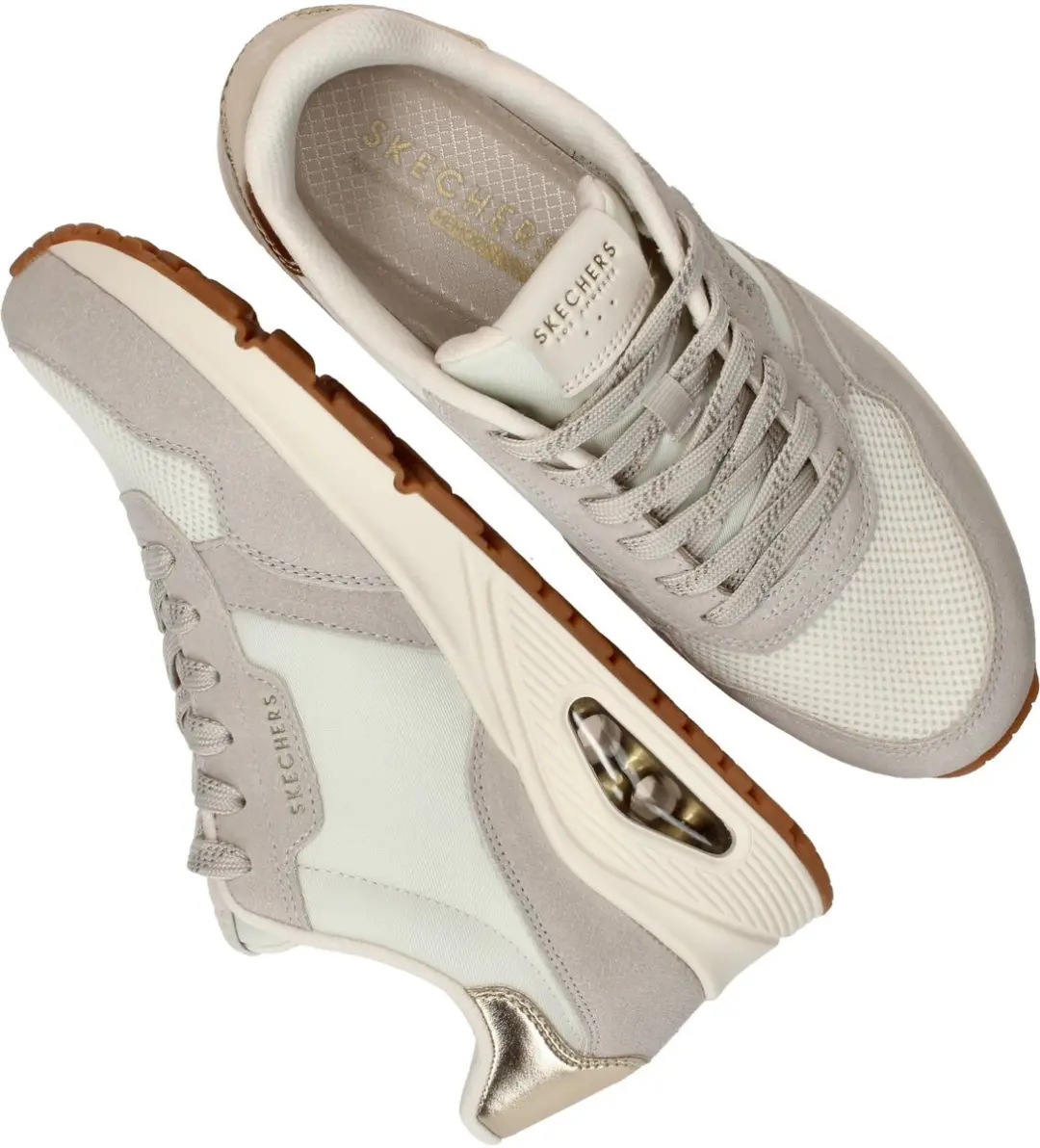 Skechers Uno Dames Sneakers 177856-ofwt - Wit