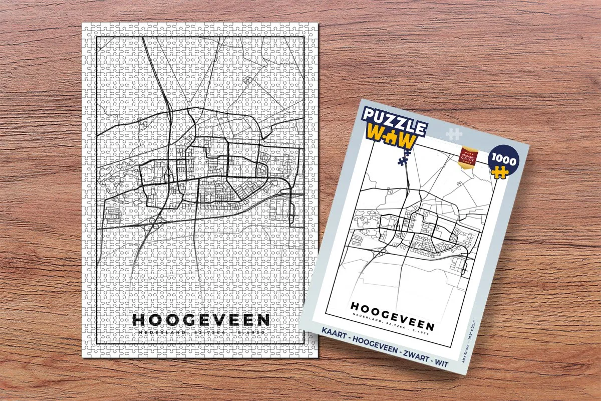 PuzzleWow Hoogeveen Legpuzzel 1000 Stuks - Multicolor